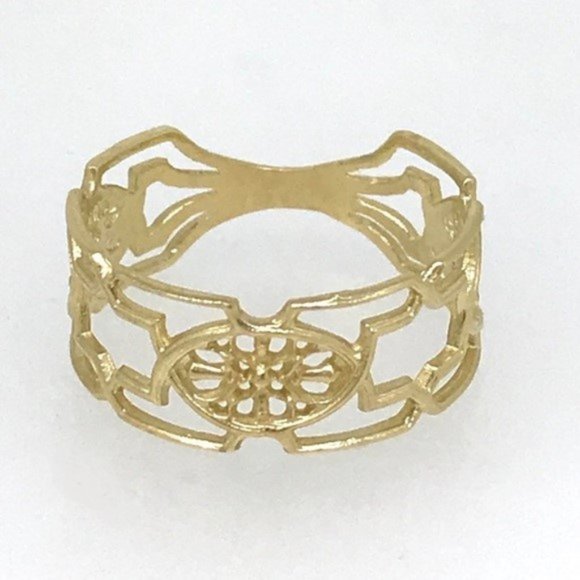 Jewelry - NWT 14 kt YG ring handmade by me, Tibetan design